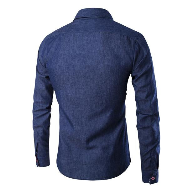 chemise-denim-poche-homme-vintage