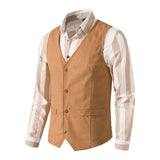 gilet-vintage-col-boutonnage-simple