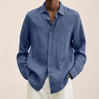 chemise-ample-coton-lin-revers-vintage