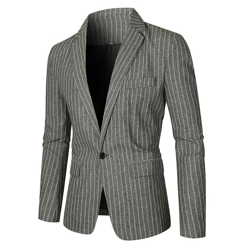 blazer-decontracte-bouton-a-rayures-retro