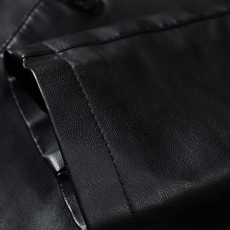 Veste vintage en cuir chic