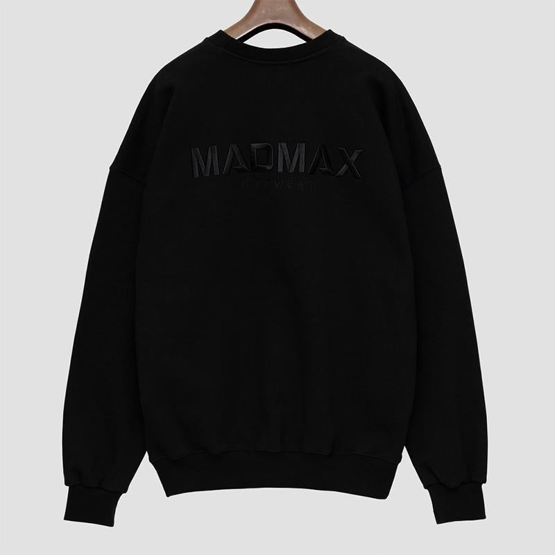 sweat-ample-manches-longues-brode-sport-vintage