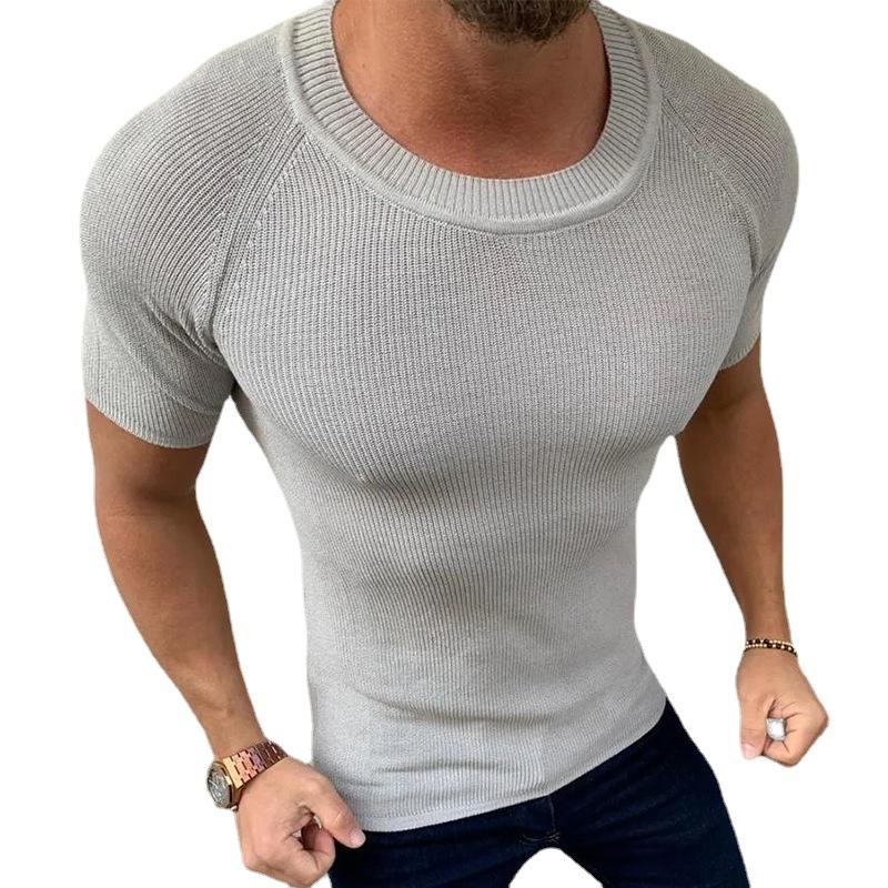 pull-manches-courtes-coupe-ajustee-vintage