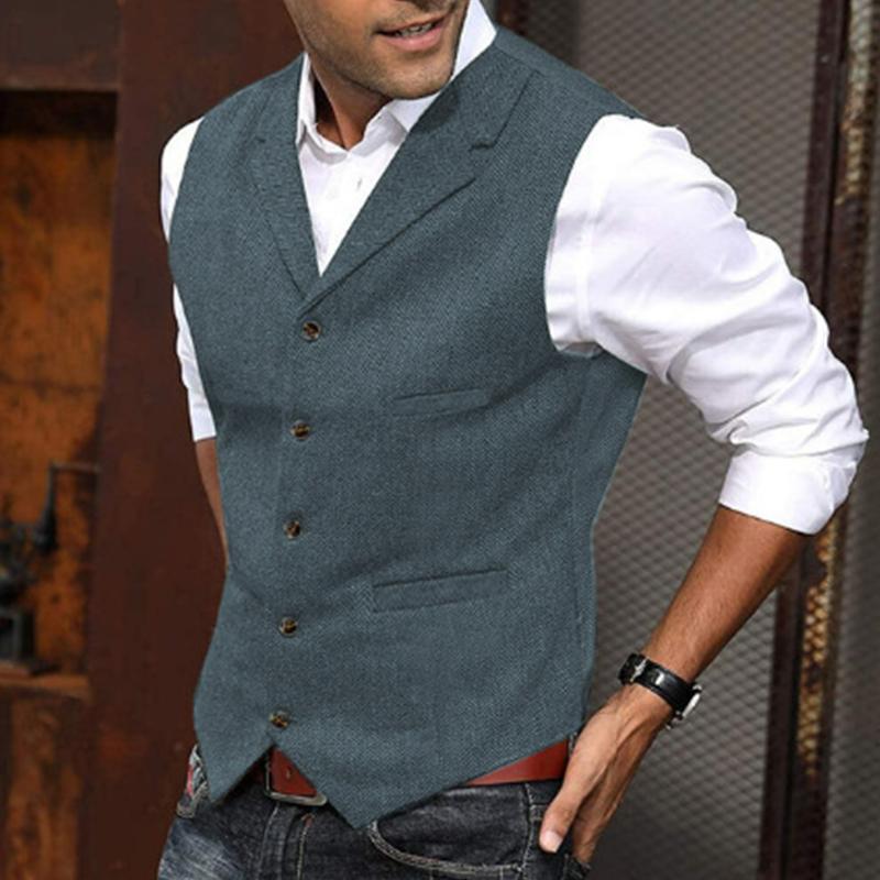 gilet-slim-revers-chevrons-vintage-hommes