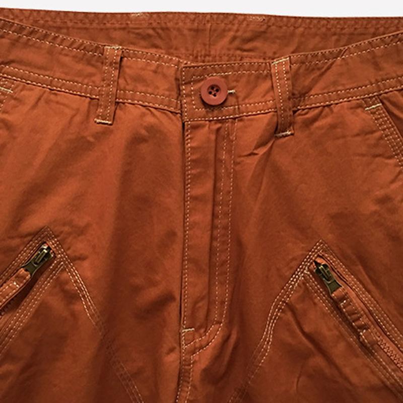 Short cargo vintage de couleur unie pour homme