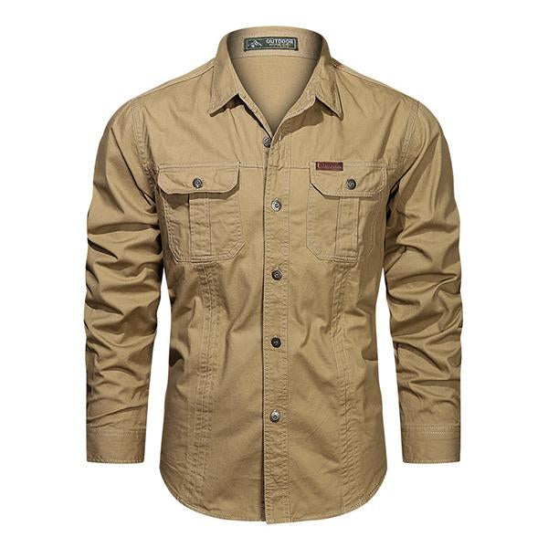 chemise-manches-longues-coton-decontracte-vintage
