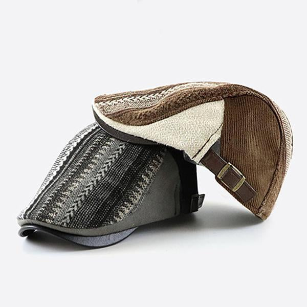 chapeau-cuir-panneau-vintage