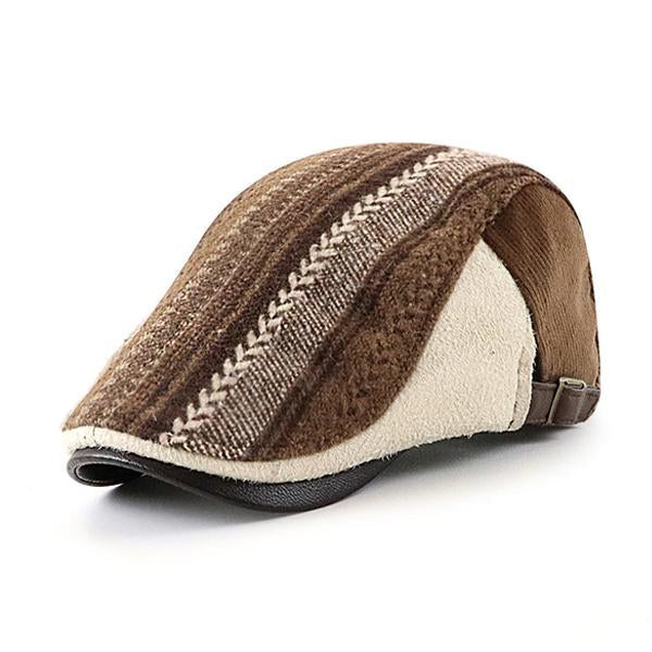 chapeau-cuir-panneau-vintage