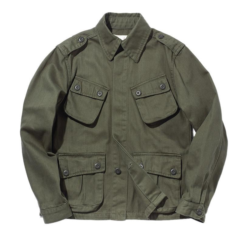 Veste cargo vintage multi-poches Biker