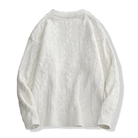 pull-vintage-tricot-torsade-col-rond