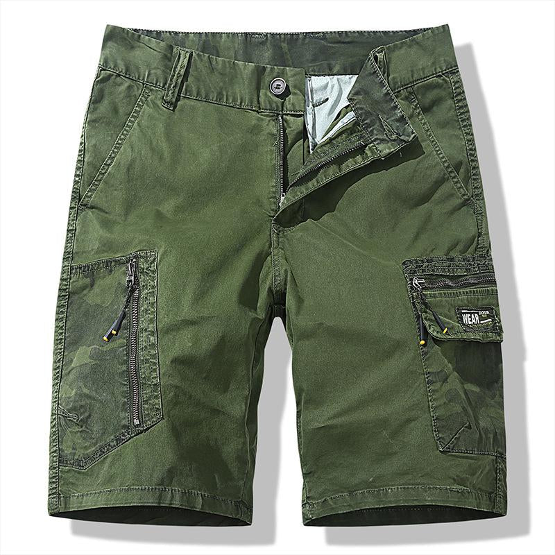 Short tendance multi-poches rétro