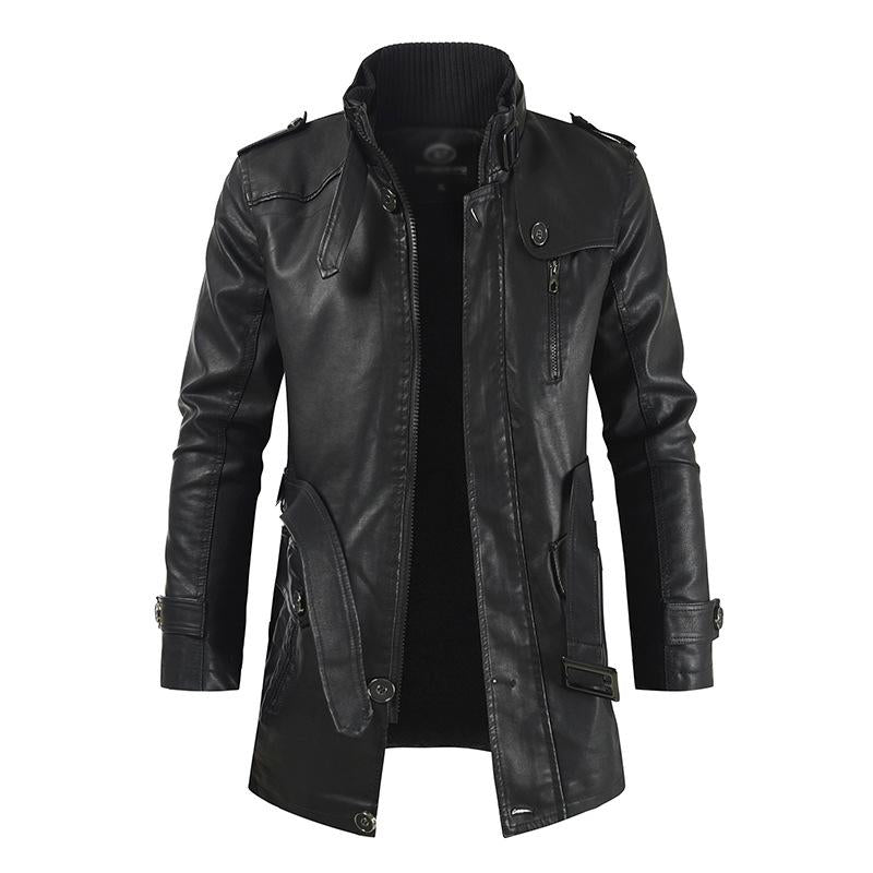 veste-cuir-polaire-col-montant-vintage