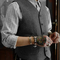 gilet-classique-tweed-vintage