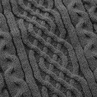Pull vintage en tricot torsadé à col rond chic