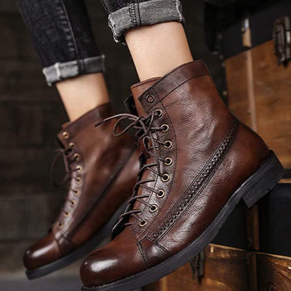 bottes-vintage-semelle-epaisse-caoutchouc