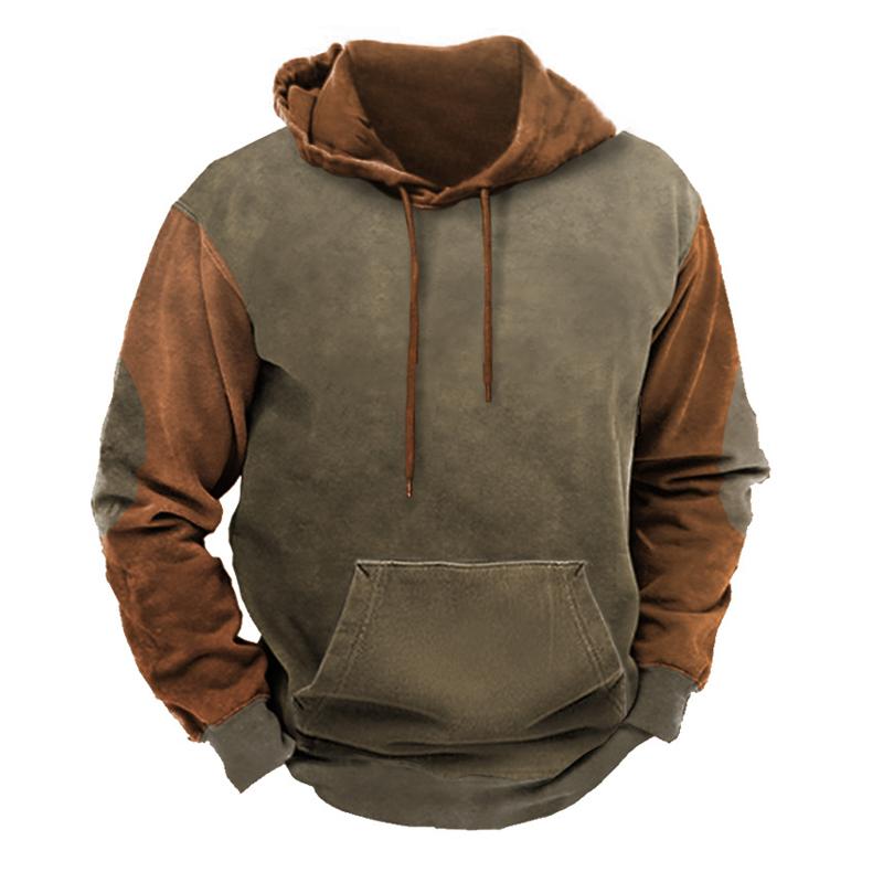 sweat-capuche-sport-imprime-patchwork-vintage