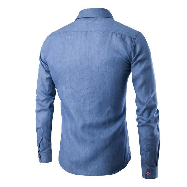 chemise-denim-poche-homme-vintage