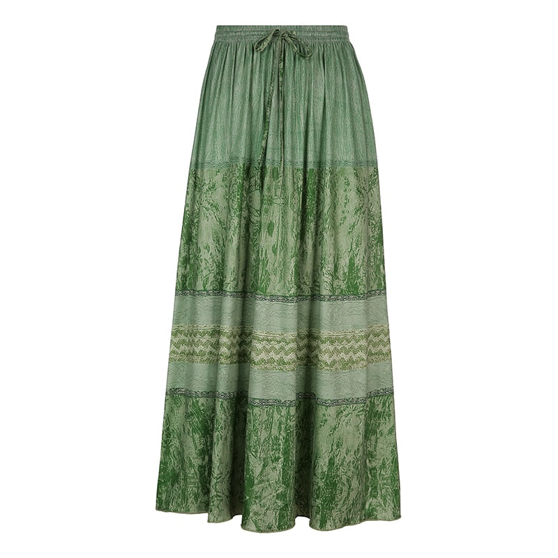 jupe-longue-boheme-verte