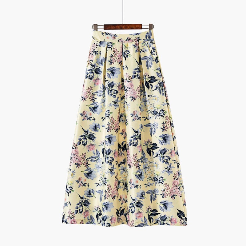 jupe-longue-mousseline-fleurie-vintage