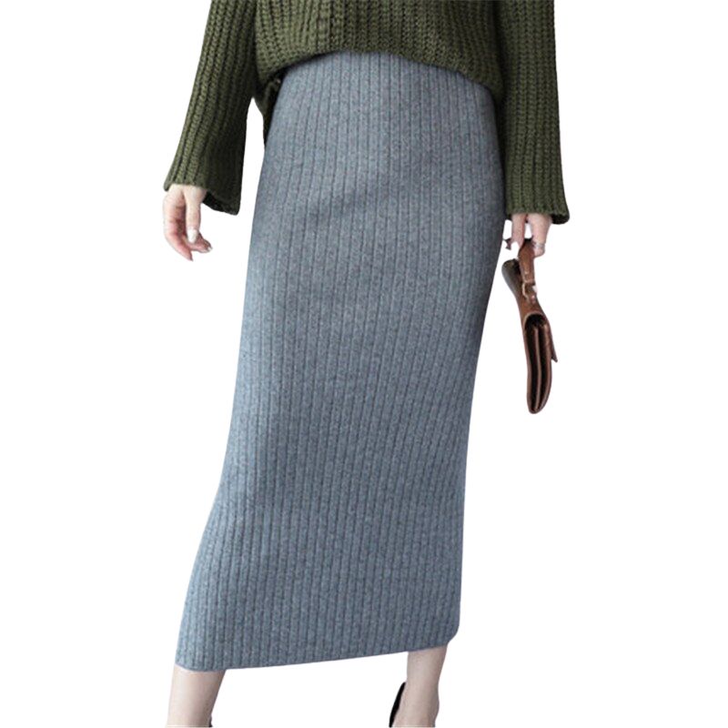 Jupe Longue Droite Hiver Vintage