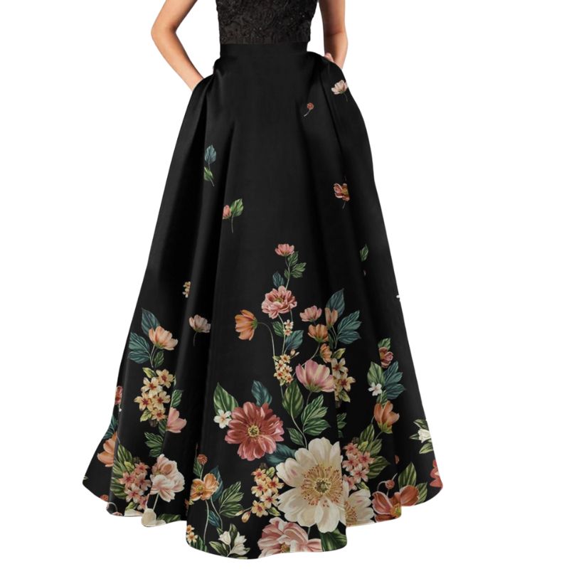 jupe-longue-vintage-fleurie-taille-haute