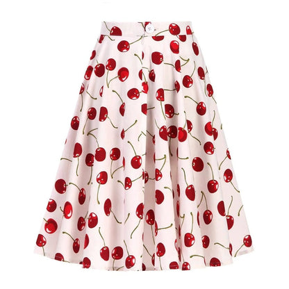 jupe-annee-80-blanche-cerises