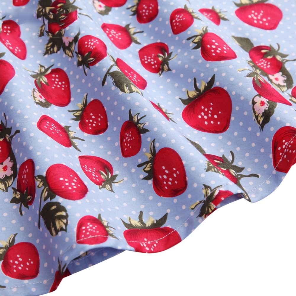 jupe-annee-80-bleue-fraises