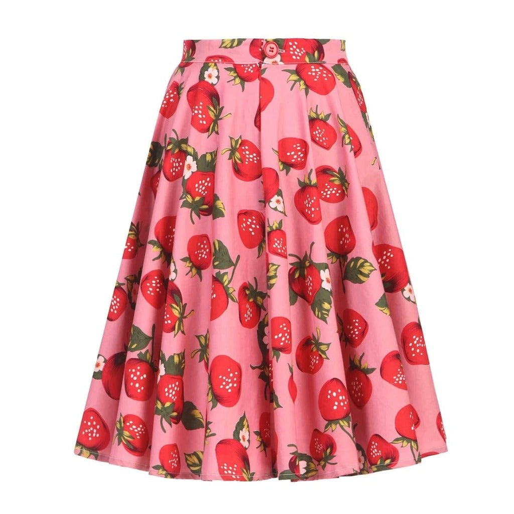 jupe-annee-80-feminine-fraises