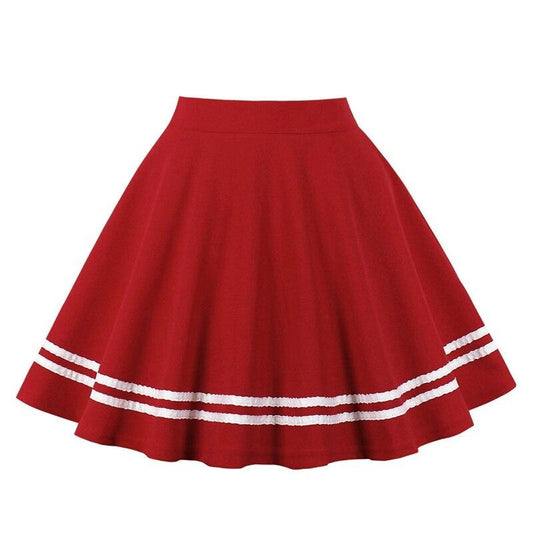 jupe-annee-80-patineuse-rouge