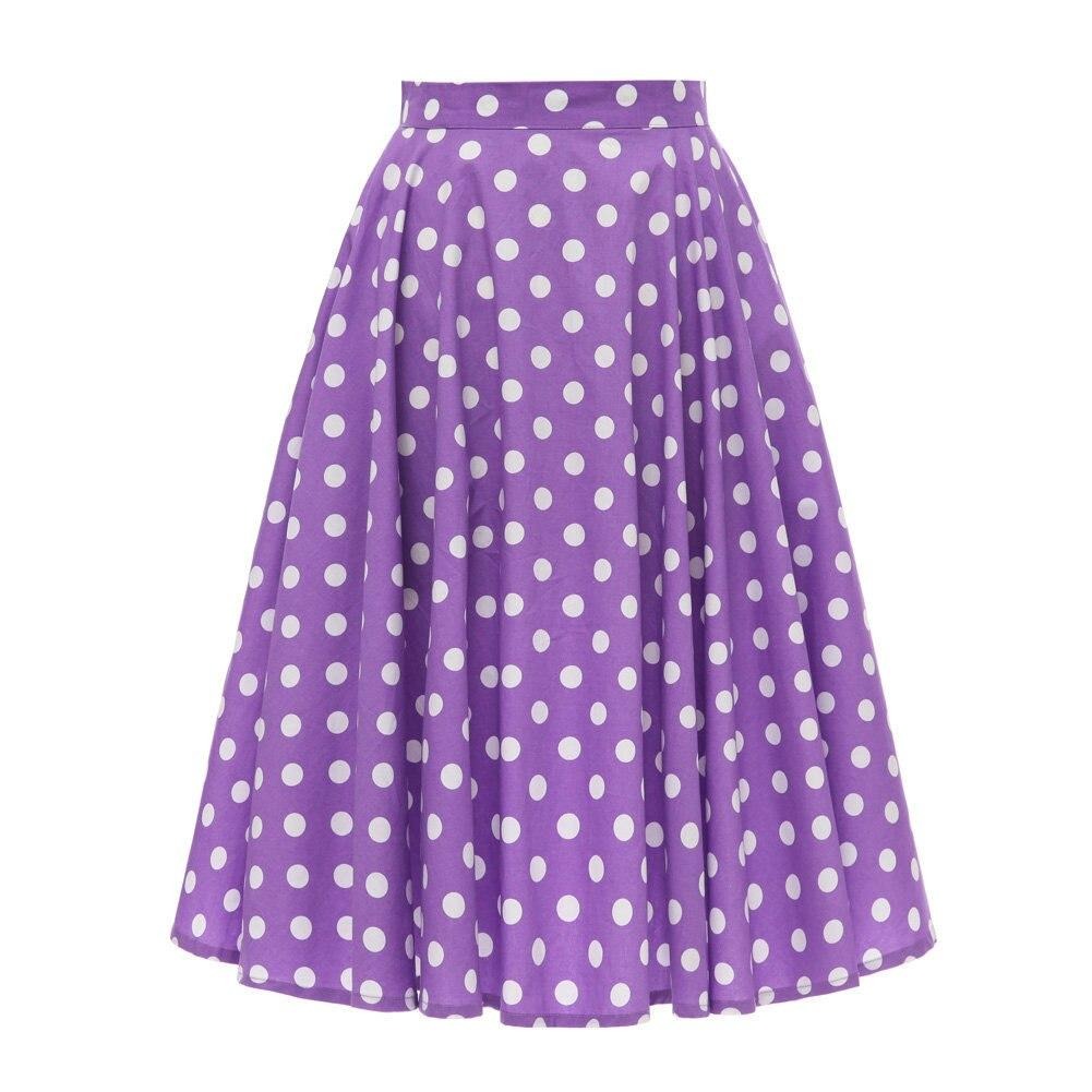 jupe-annee-80-polka-dots-violette
