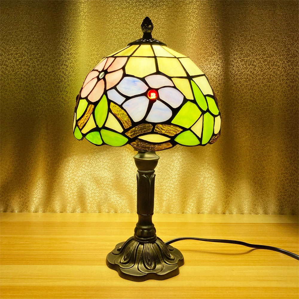     lampe-abat-jour-verre-vintage