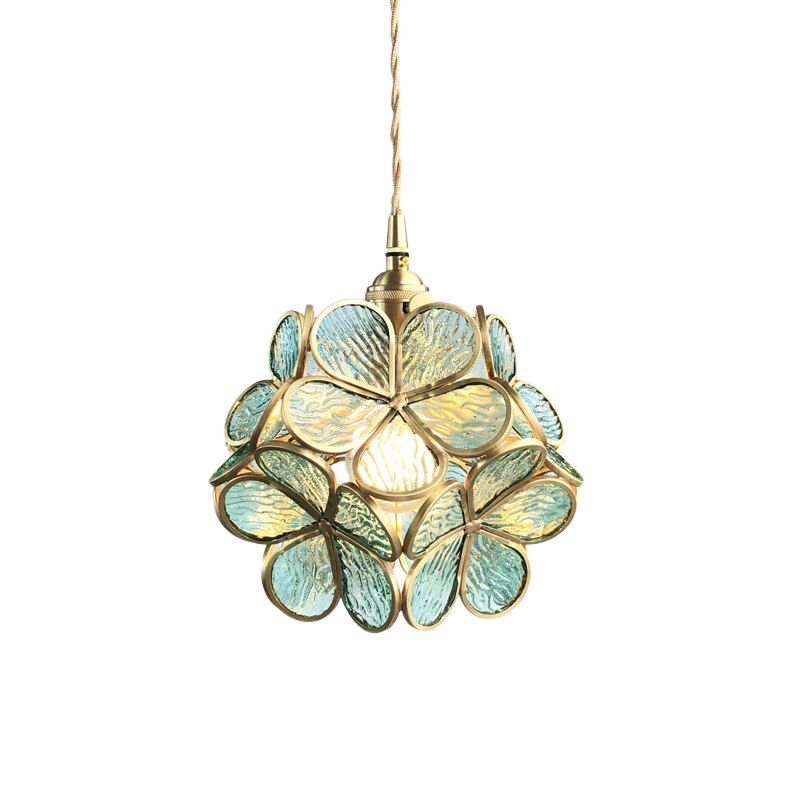 lampe-fleur-laiton-style-vintage