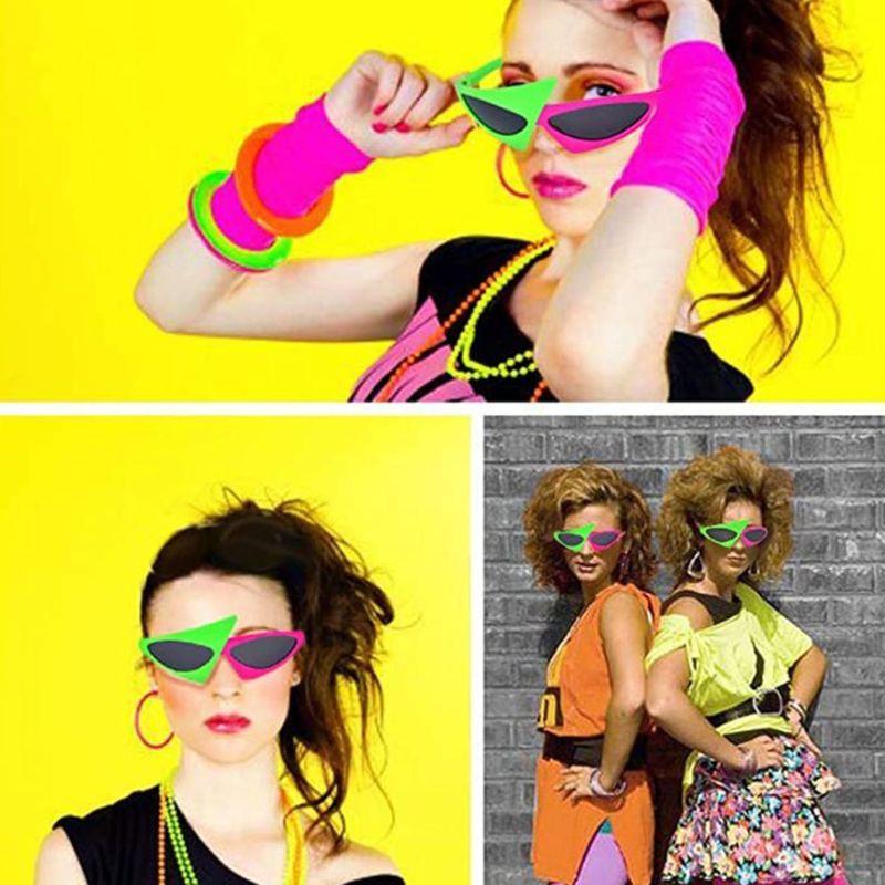 Lunette Année 80 Vert et Rose