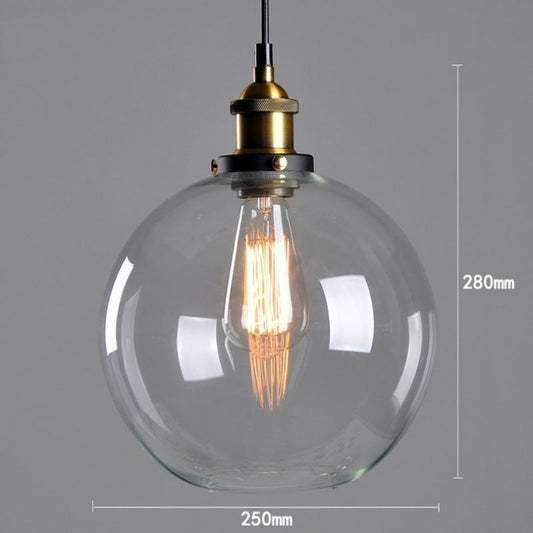 lustre-boule-verre-vintage