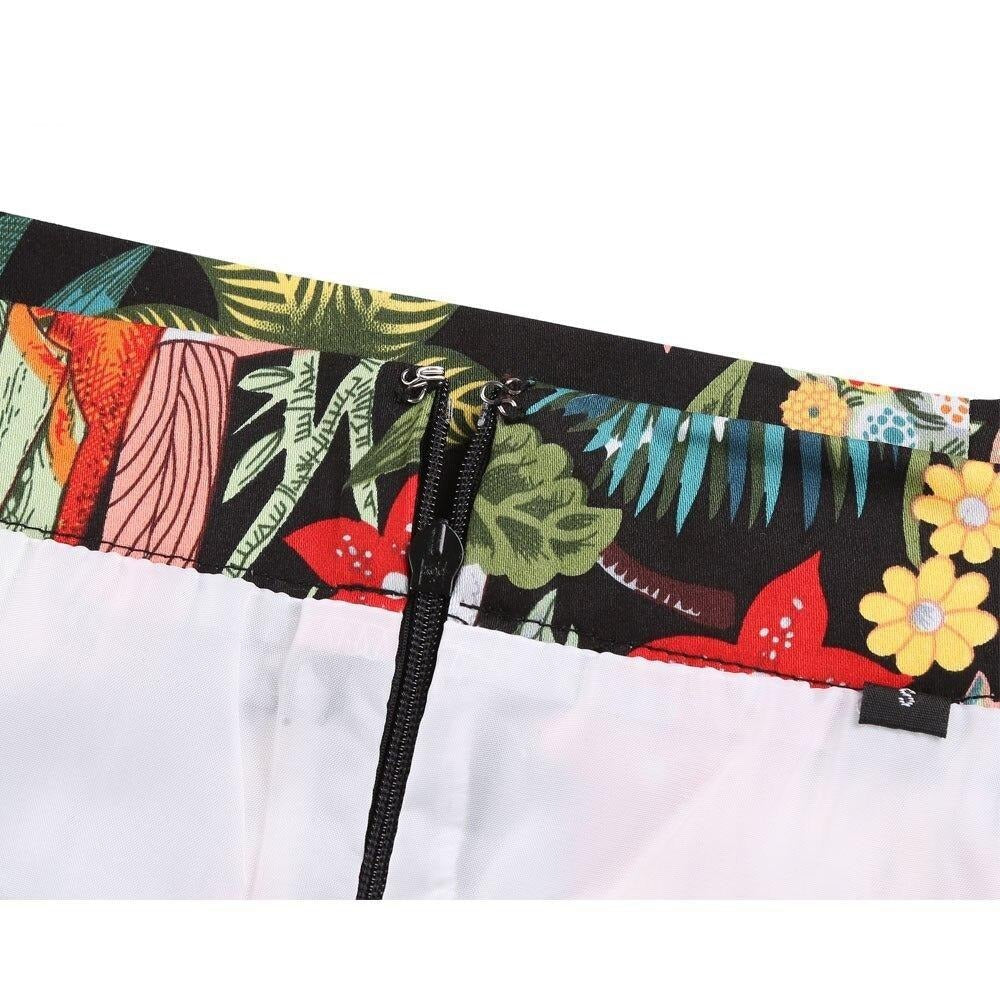 mini-jupe-annee-80-motif-exotique