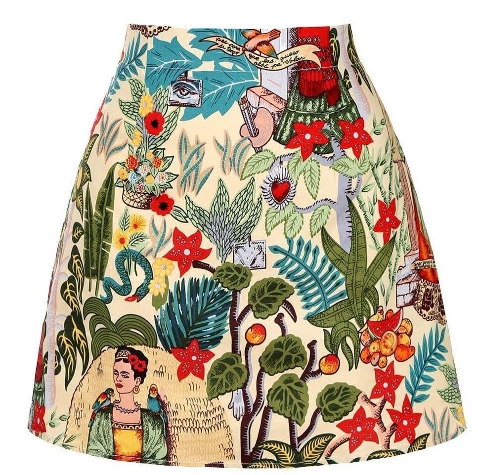 mini-jupe-annee-80-motif-tropical