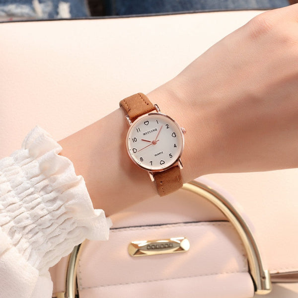 Montre bracelet deals en cuir femme