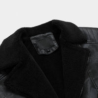 veste-cuir-lettres-revers-peluche-vintage