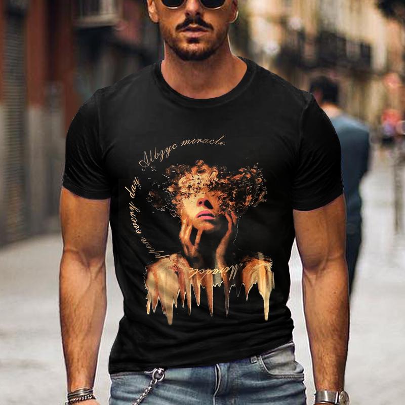 t-shirt-imprime-figures-abstraites-vintage