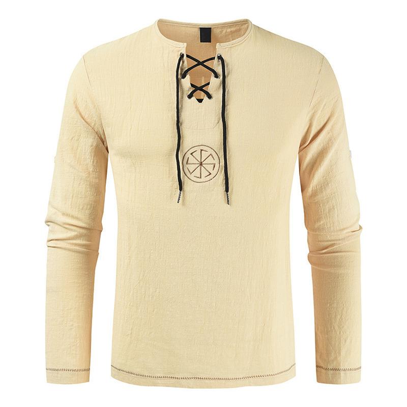 t-shirt-brode-col-cordon-vintage