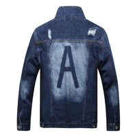 veste-jean-slim-delavee-revers-troues-vintage
