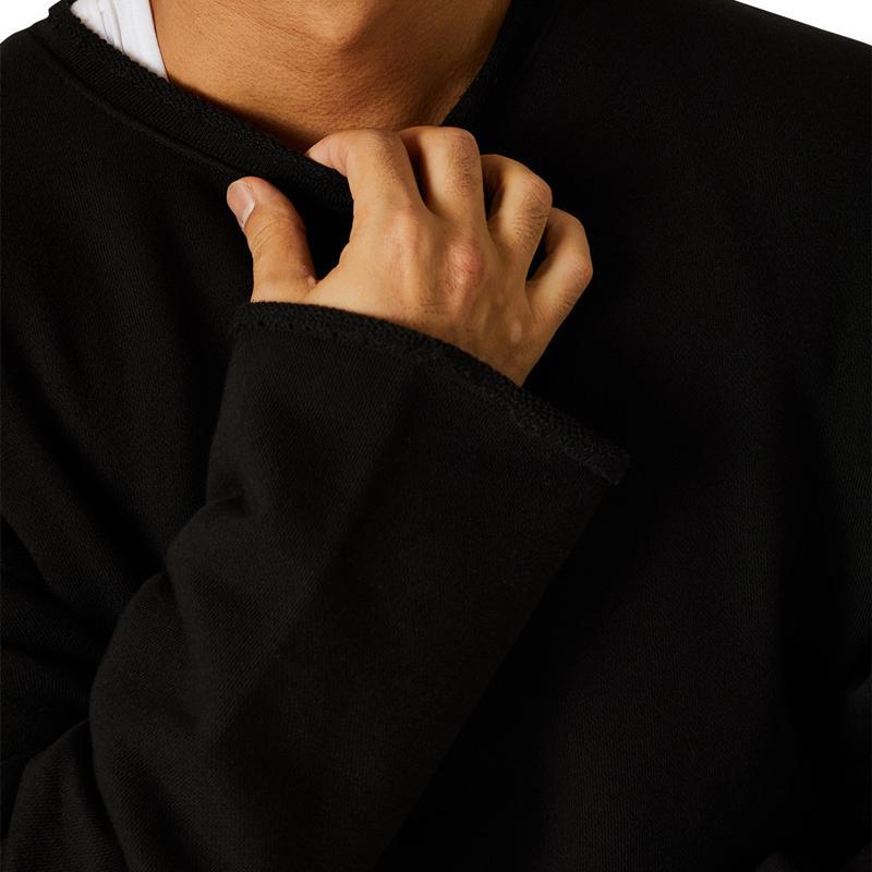 sweat-ample-roule-imprime-loup-vintage