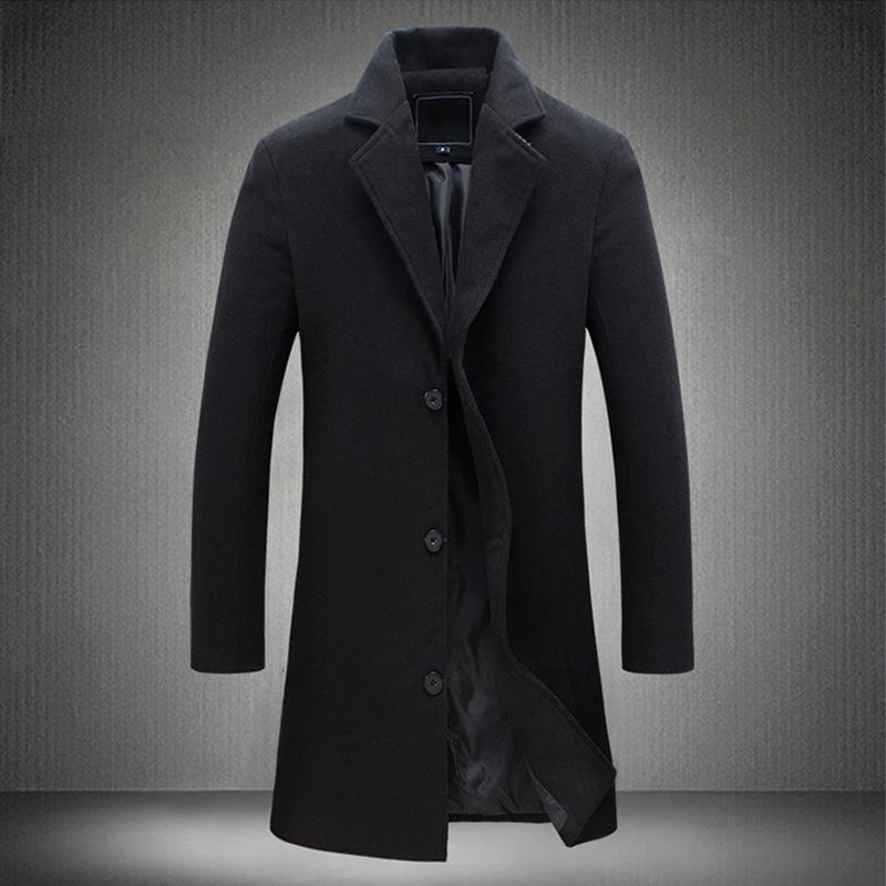 manteau-decontracte-uni-revers-crantes-vintage