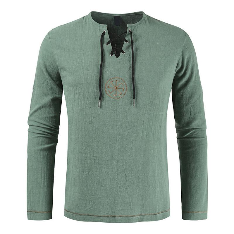 t-shirt-brode-col-cordon-vintage