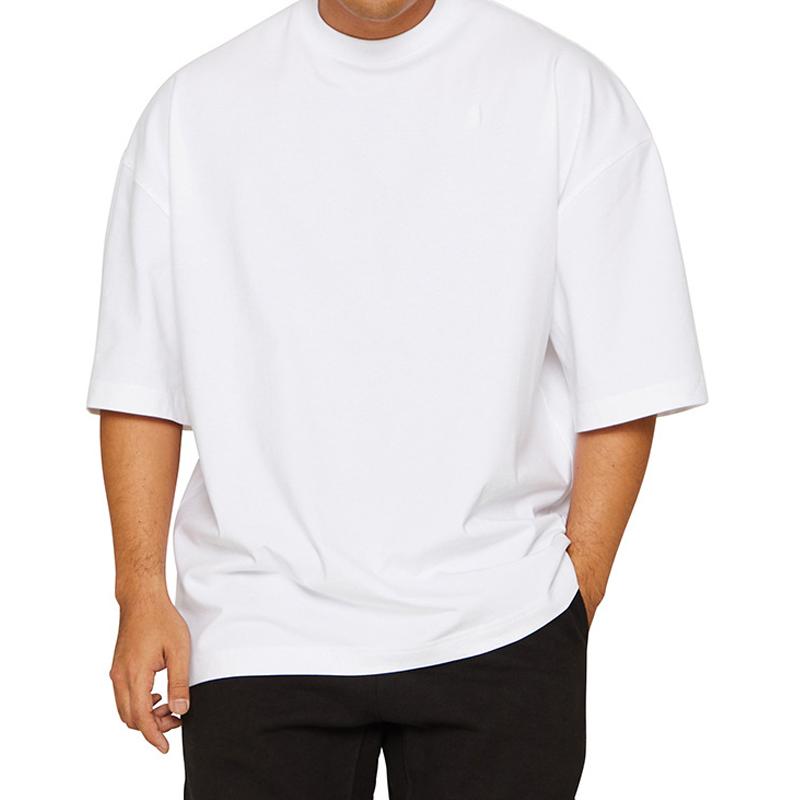 t-shirt-sport-ample-couleur-unie-tendance-vintage