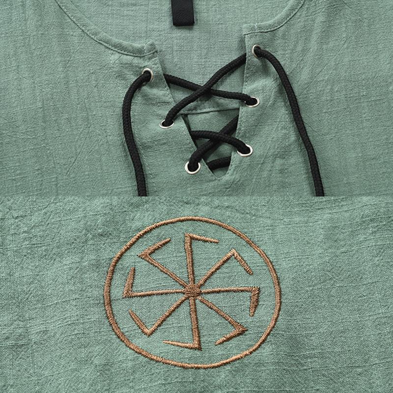t-shirt-brode-col-cordon-vintage