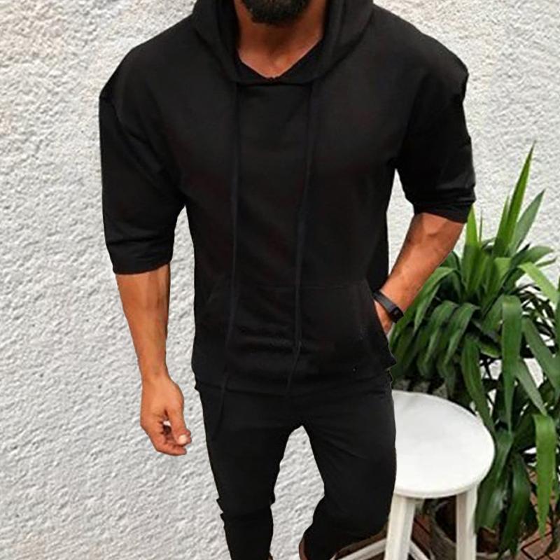 sweat-capuche-manches-trois-quarts-vintage