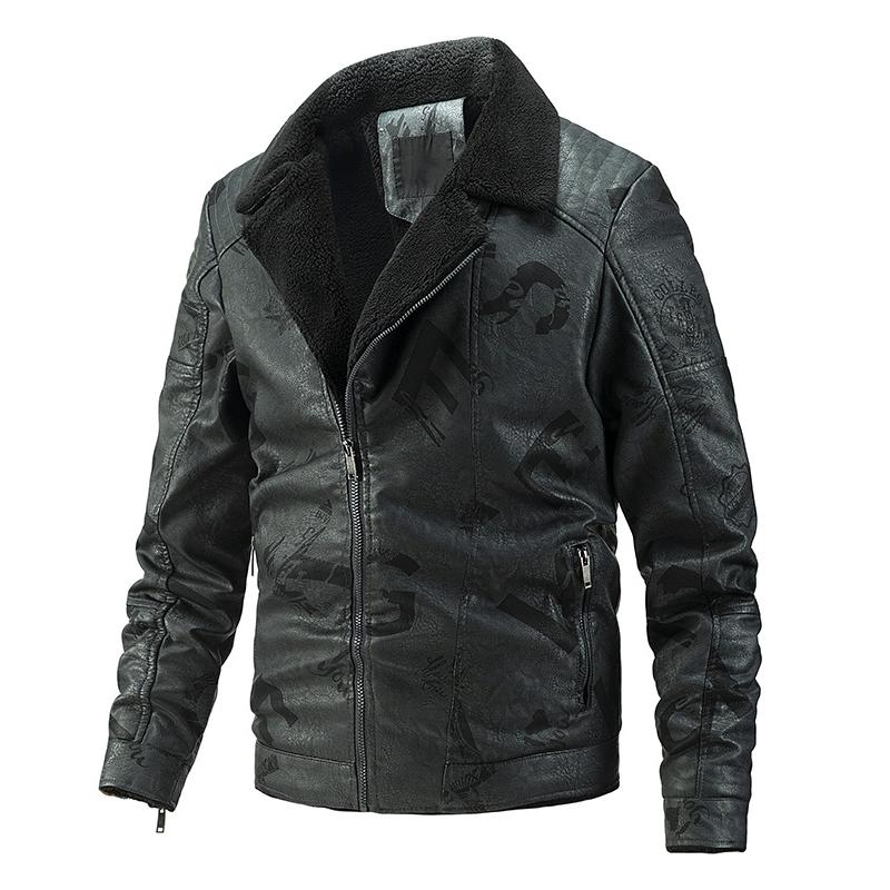veste-cuir-lettres-revers-peluche-vintage