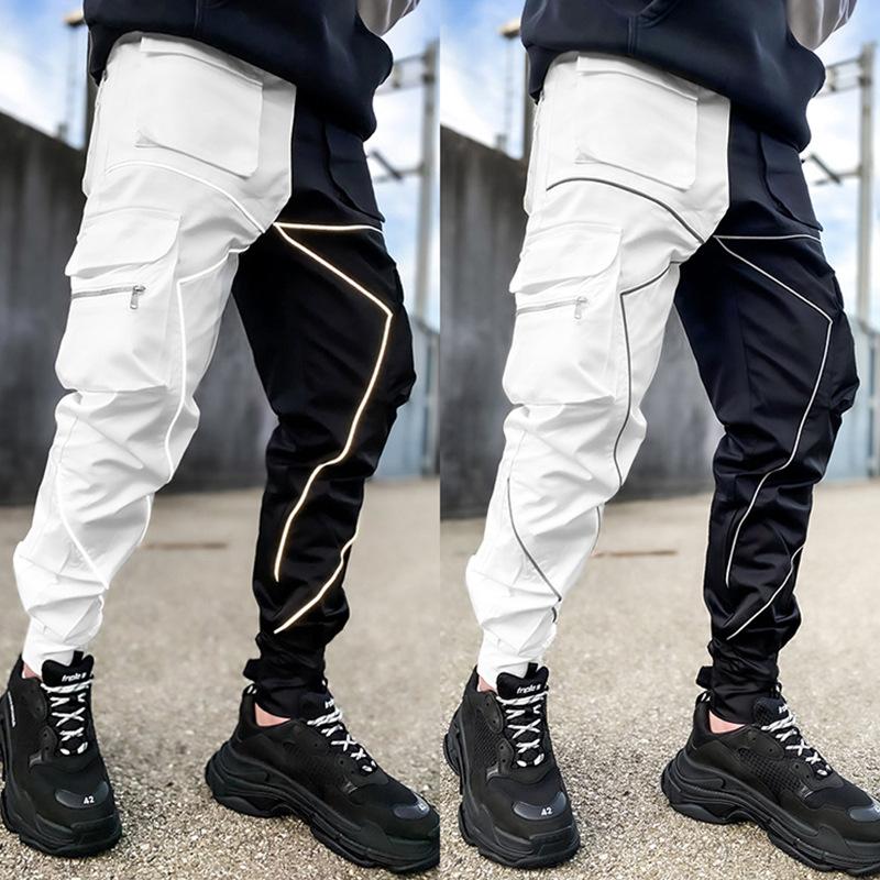 Pantalon de sport décontracté multi-poches vintage