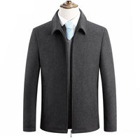 manteau-vintage-court-couleur-unie-avec-fermeture